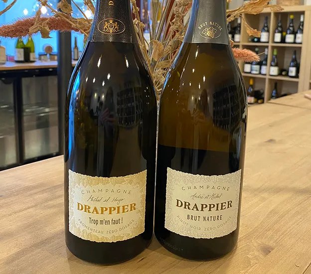 Champagnes Drappier à découvrir et à deguster à la cave à vins Terres de Vignes à Montmorency - Val d'Oise (95)